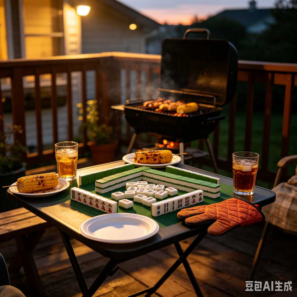mahjong set for home entertainment