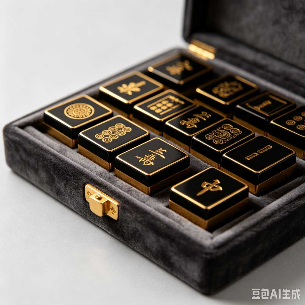 shiny mahjong tiles luxury