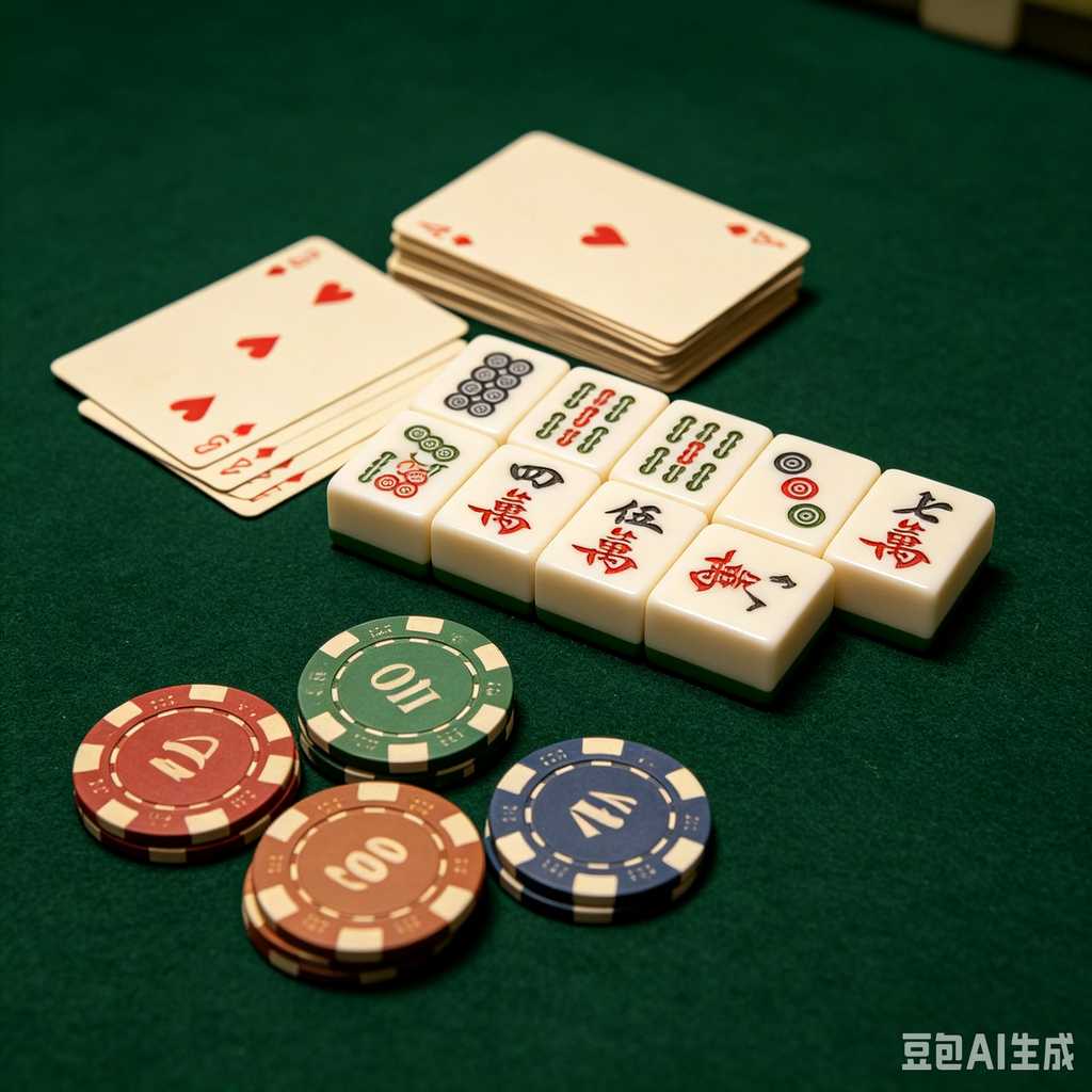 stylish text mahjong set